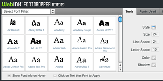 FontDropper 1000